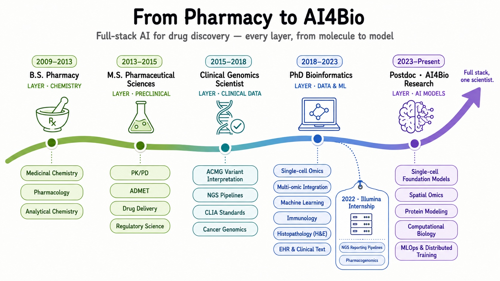 Professional Academic Journey Timeline
